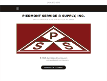 Tablet Screenshot of piedmontserviceandsupply.com